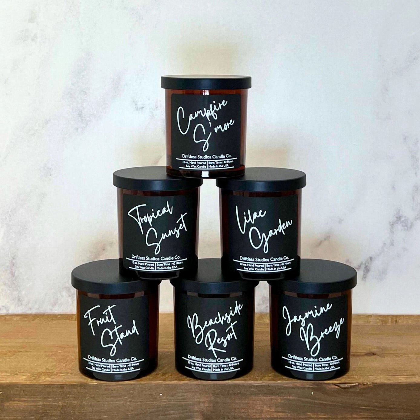 Driftless Studio 10oz Glass Jar Soy Candle - Black Label