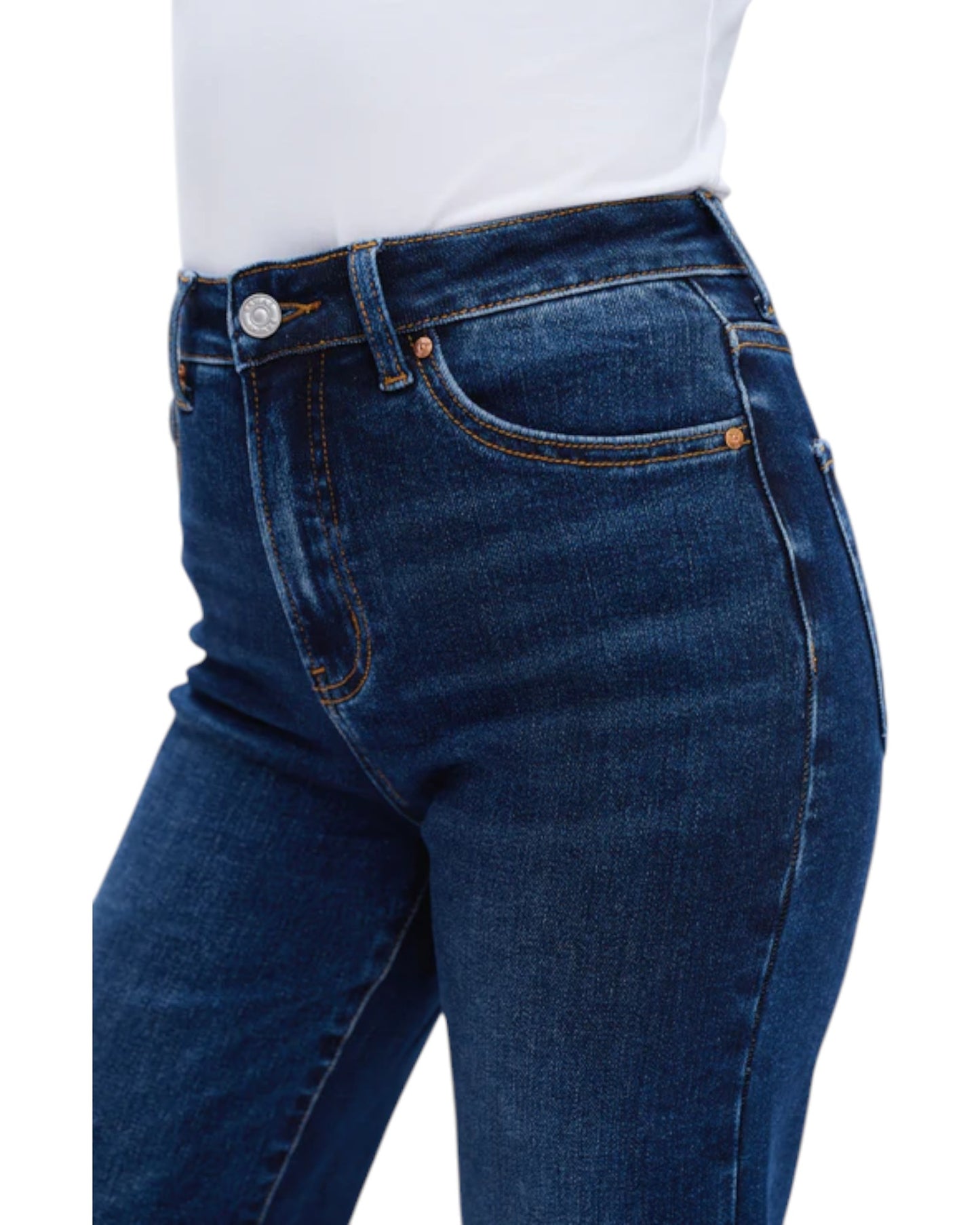 High Rise Comfort Stretch Wide Leg Jean