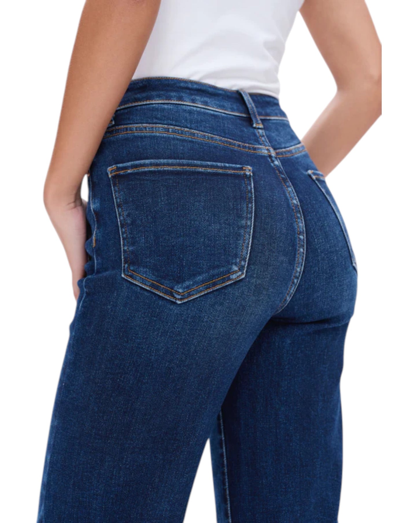 High Rise Comfort Stretch Wide Leg Jean