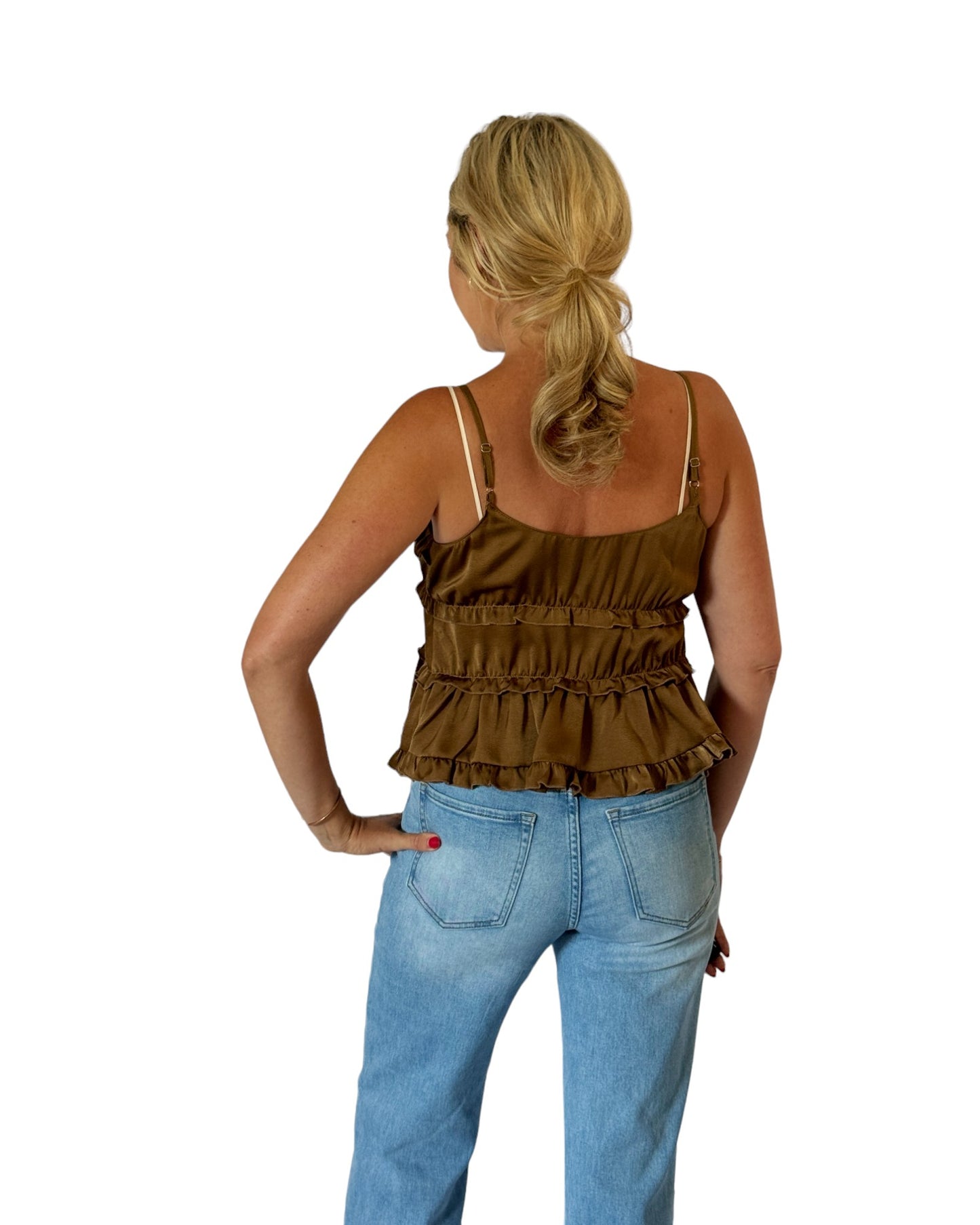 Woodland Whisper Tie Front Cami Top