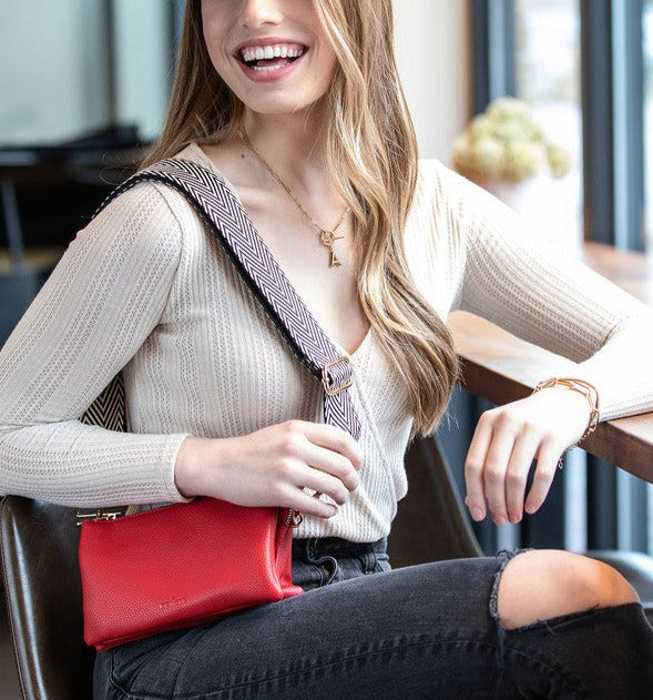 Interchangeable Bag / Crossbody / Mini Backpack Multi-Colored Strap Collection