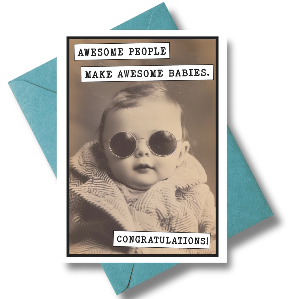 Awesome People Make Awesome Babies Greeting Card