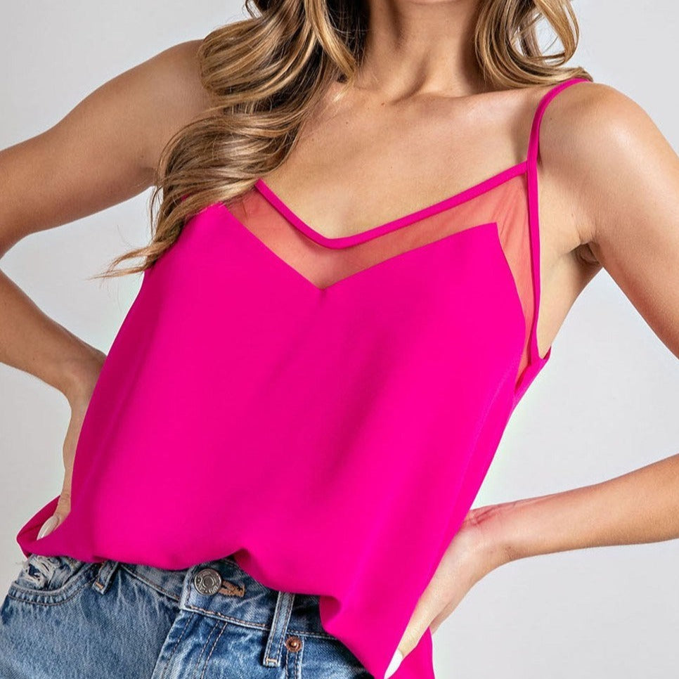 Over The Top Curvy Pink Tank Top
