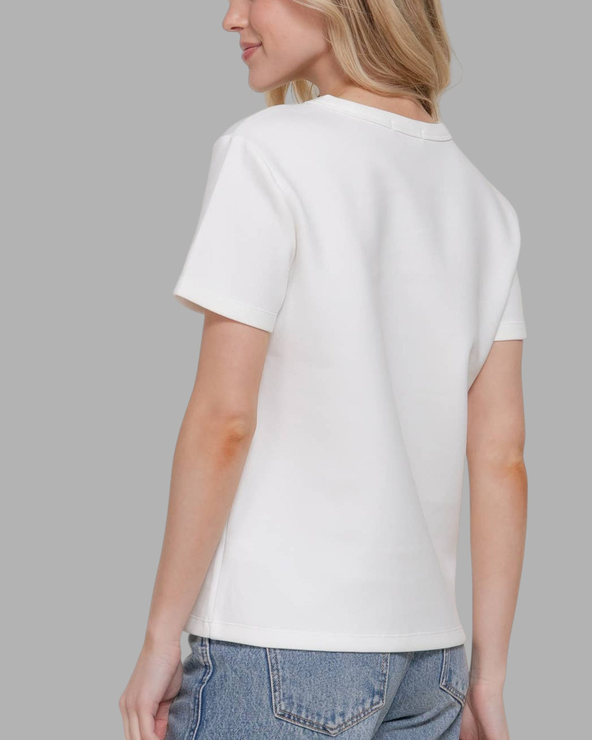 Essential Short Sleeve Jersey Tee (White)