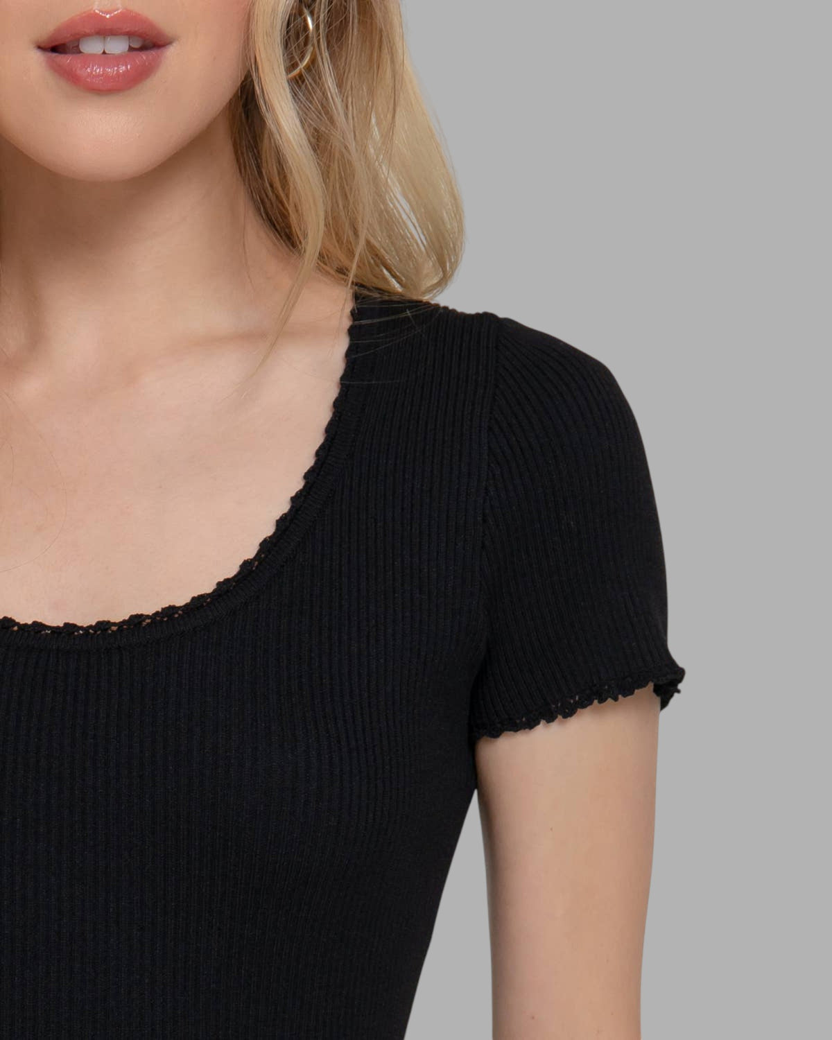 Short Sleeve Baby Tee (Black)