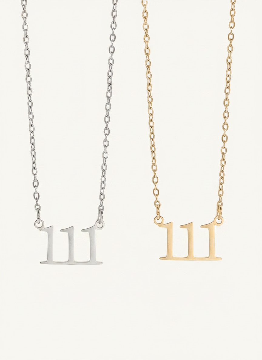 Divine Angel Numbers Necklace (Gold or Silver)