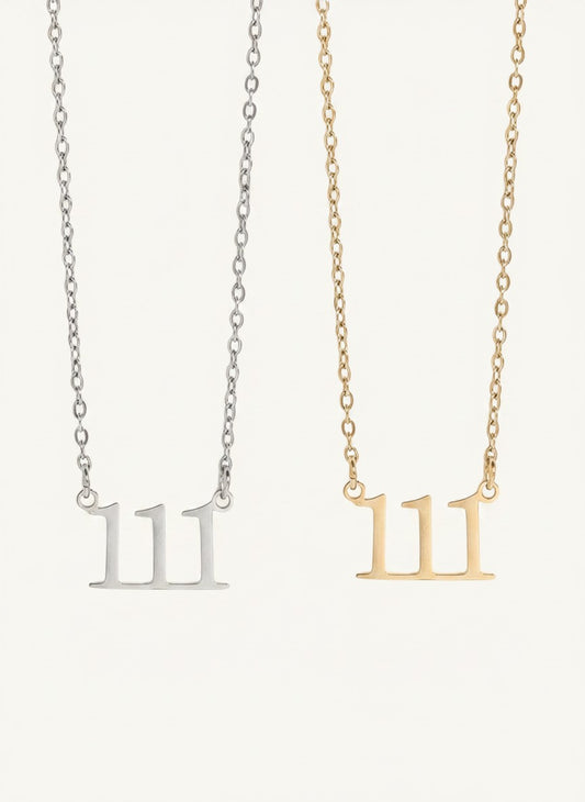 Divine Angel Numbers Necklace (Gold or Silver)
