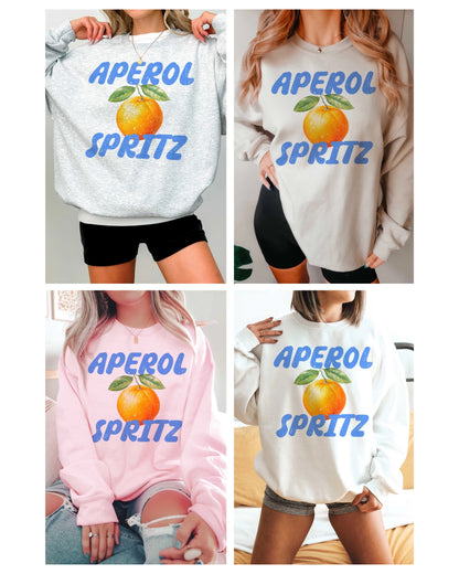 Aperol Spritz Oversized Graphic Sweatshirt