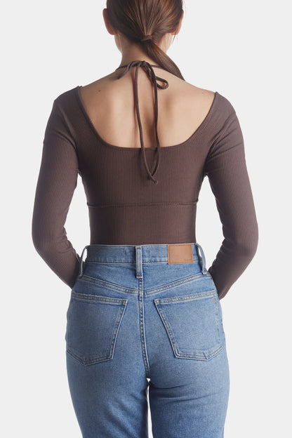 Bold Move Brown Bodysuit