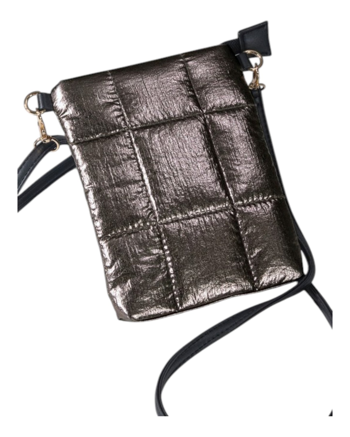 Moon Dust Metallic Bubble Small Crossbody Bag