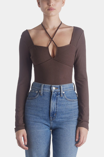 Bold Move Brown Bodysuit