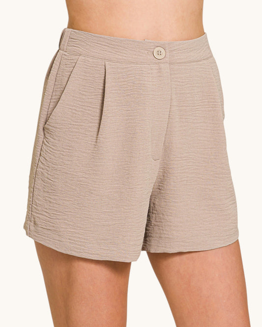 Ash Mocha Woven Shorts 