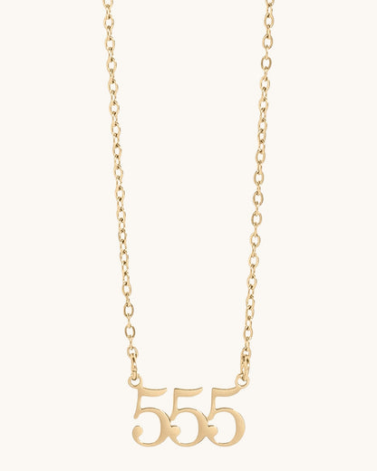 Divine Angel Numbers Necklace (Gold or Silver)