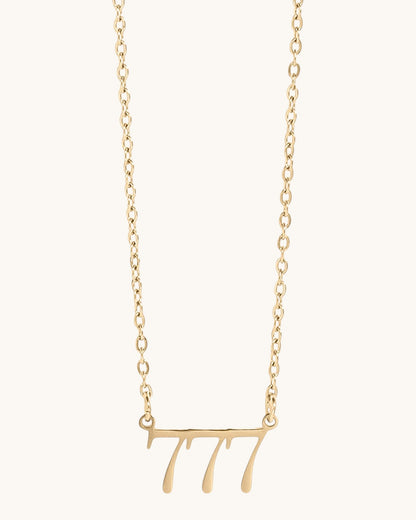 Divine Angel Numbers Necklace (Gold or Silver)