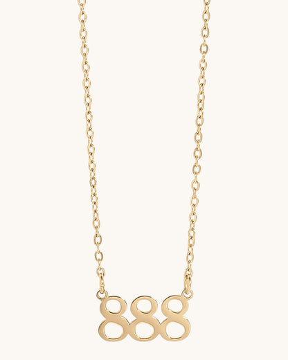 Divine Angel Numbers Necklace (Gold or Silver)