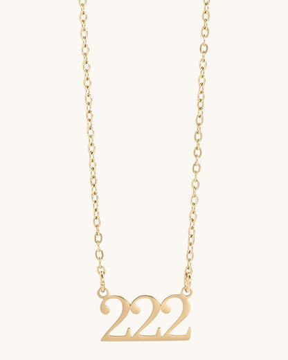 Divine Angel Numbers Necklace (Gold or Silver)