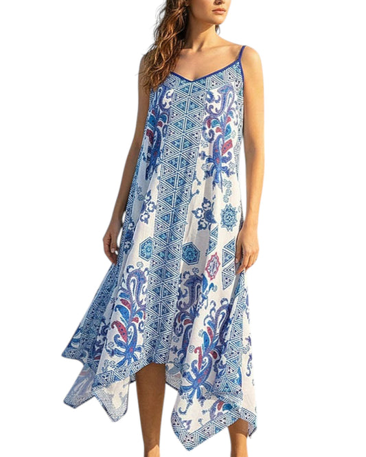 Boho Beach Cover Up Maxi Dress (OS)