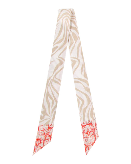 Slim Printed Skinny Ribbon Scarf - 16 Prints