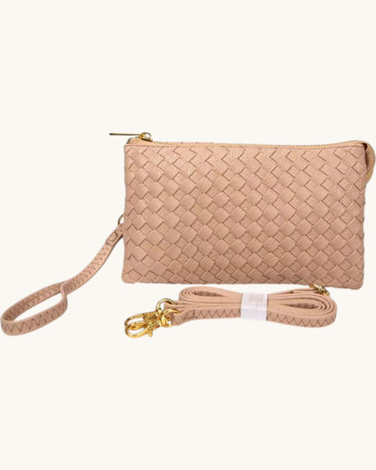 The Metro Trio Woven Crossbody Bag (Multiple Colors)