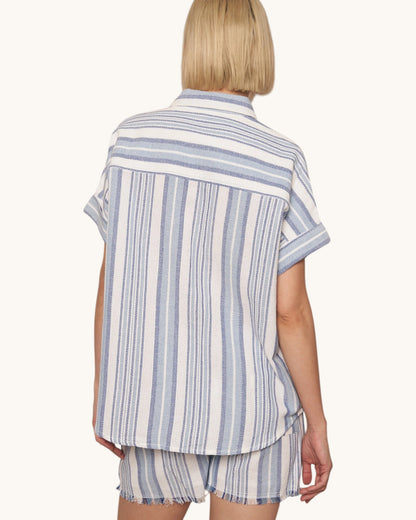 By the Sea Striped 100% Cotton Top