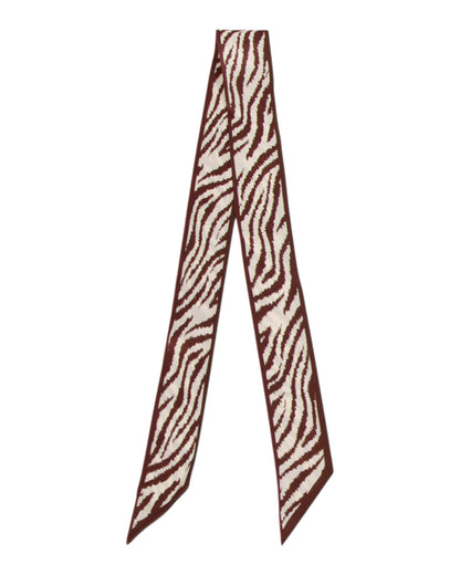 Slim Printed Skinny Ribbon Scarf (Multiple Prints/Colors)
