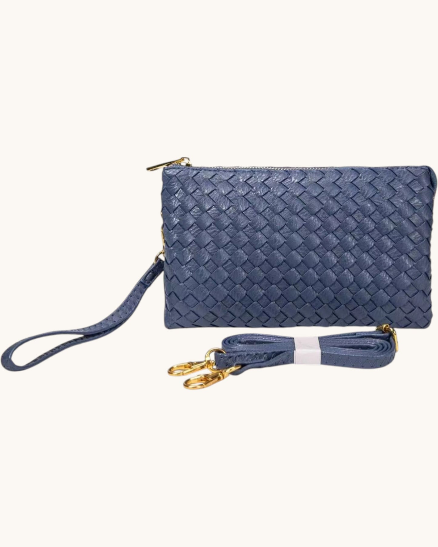 The Metro Trio Woven Crossbody Bag (Multiple Colors)