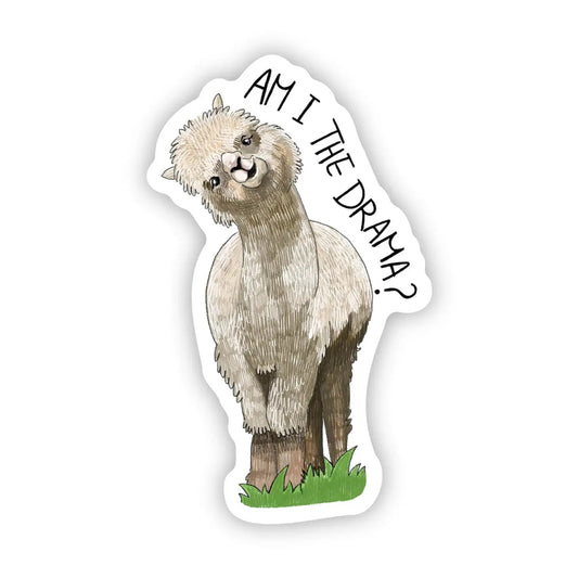 Am I The Drama Llama Sticker