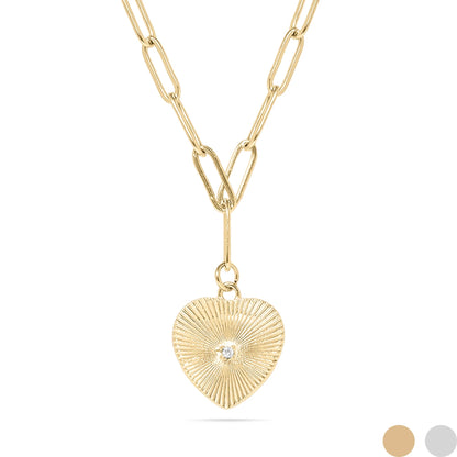 Paperclip Chain Vintage Inspired Pendant Necklaces (Waterproof)