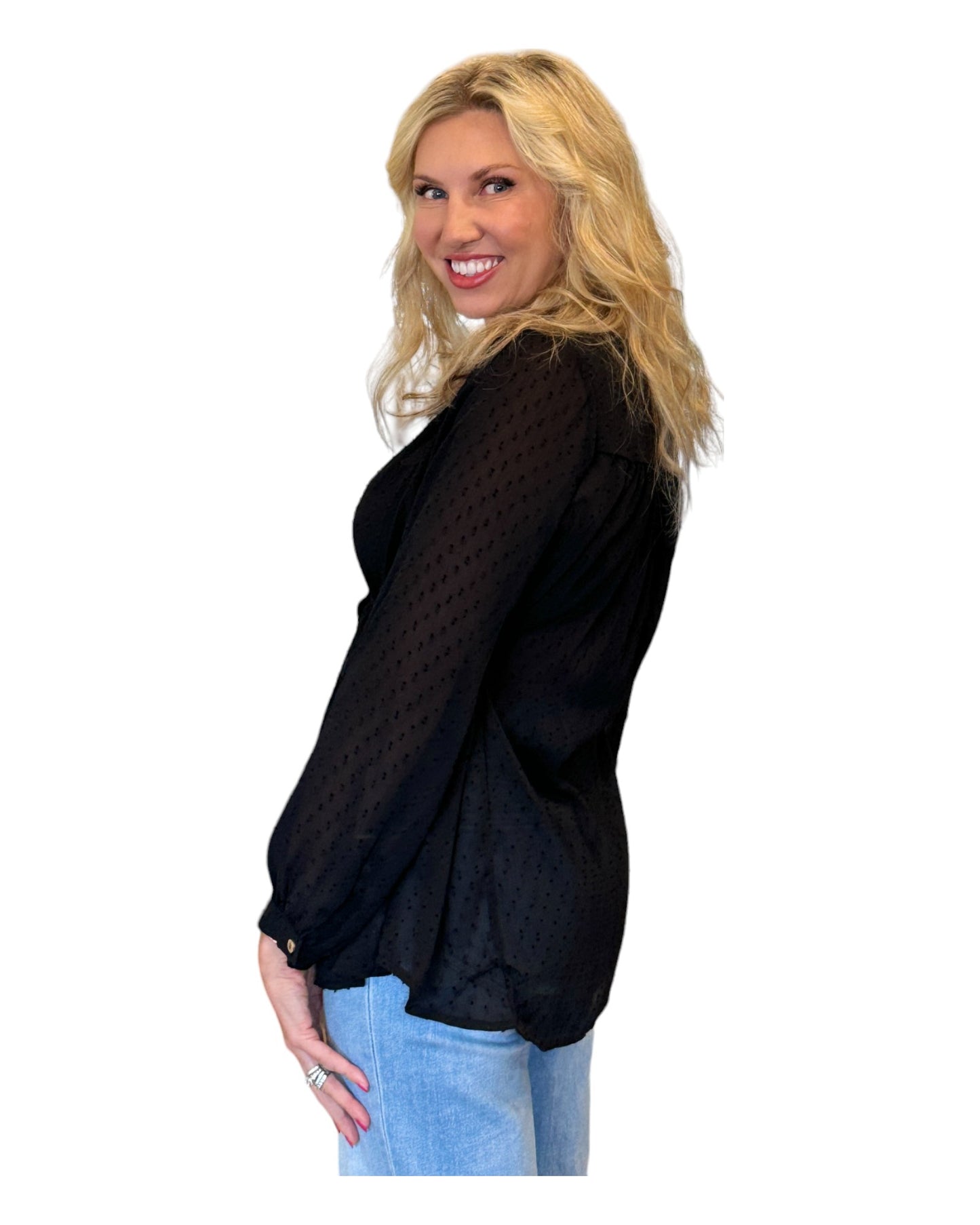Enchanted Shadows Bohemian Style Button Up Top