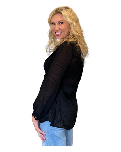 Enchanted Shadows Bohemian Style Button Up Top