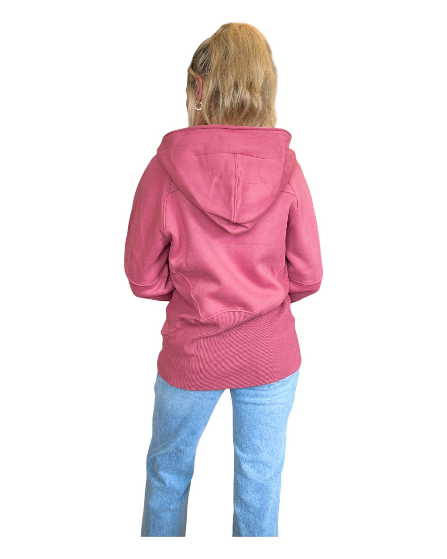 Stay Cozy Berry Half Zip Hoodie Sweatshirt