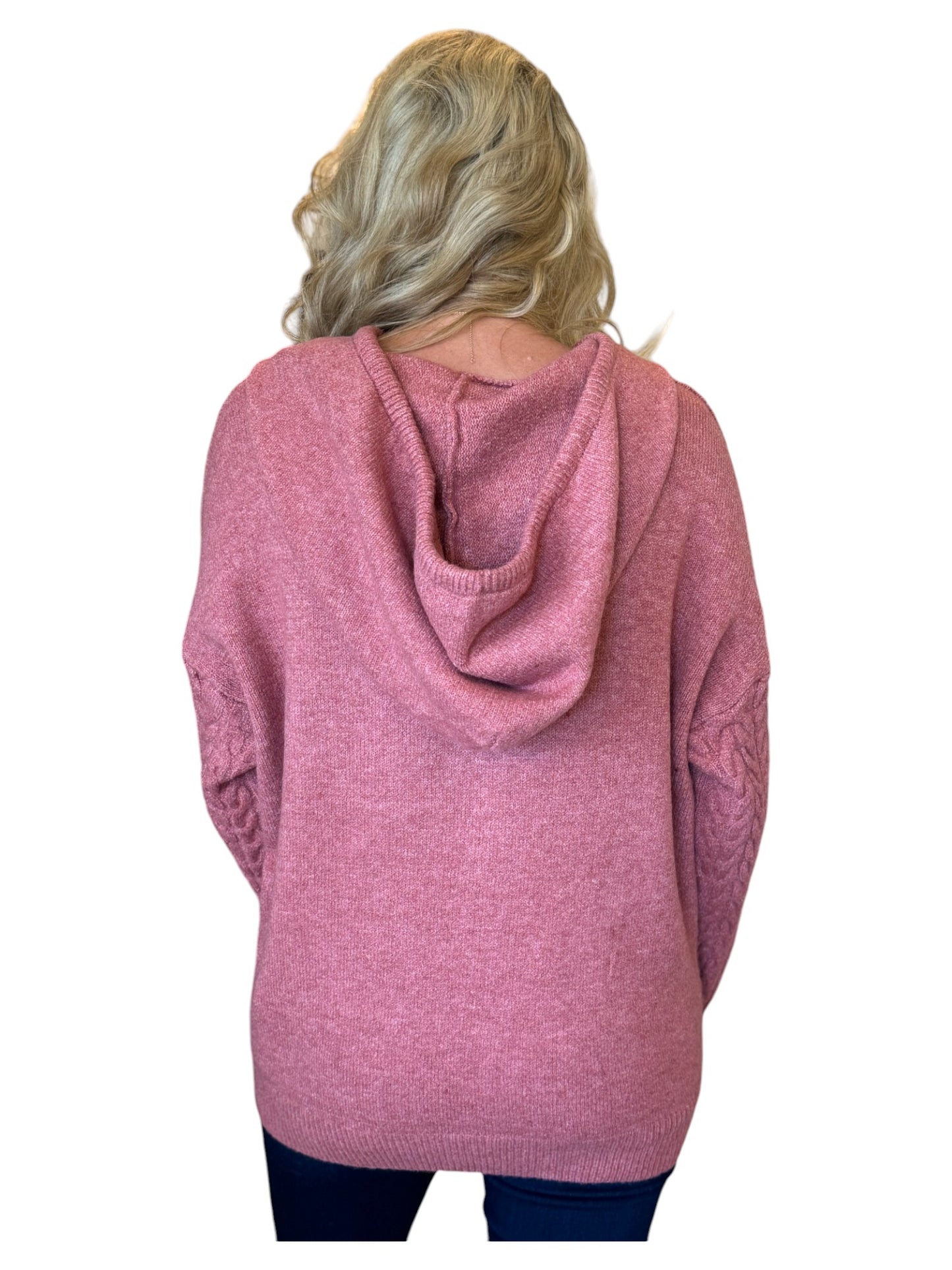 Antique Rose Super Soft Oversized Sweater Hoodie