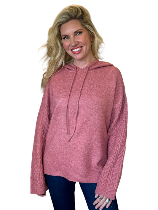 Antique Rose Super Soft Oversized Sweater Hoodie