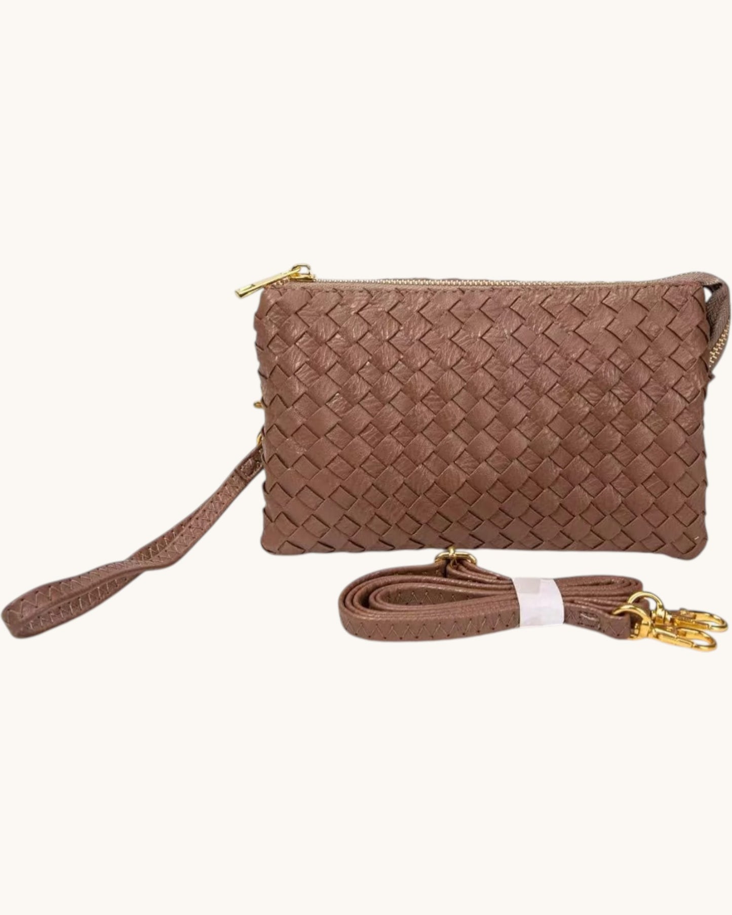 The Metro Trio Woven Crossbody Bag (Multiple Colors)