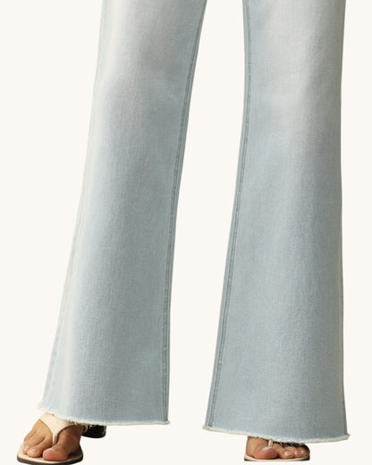 Bayeas Mid-Rise Wide Leg Jean (Light)