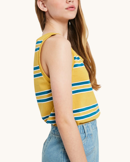 Gold Coast Everyday Cotton Stripe Tank Top.