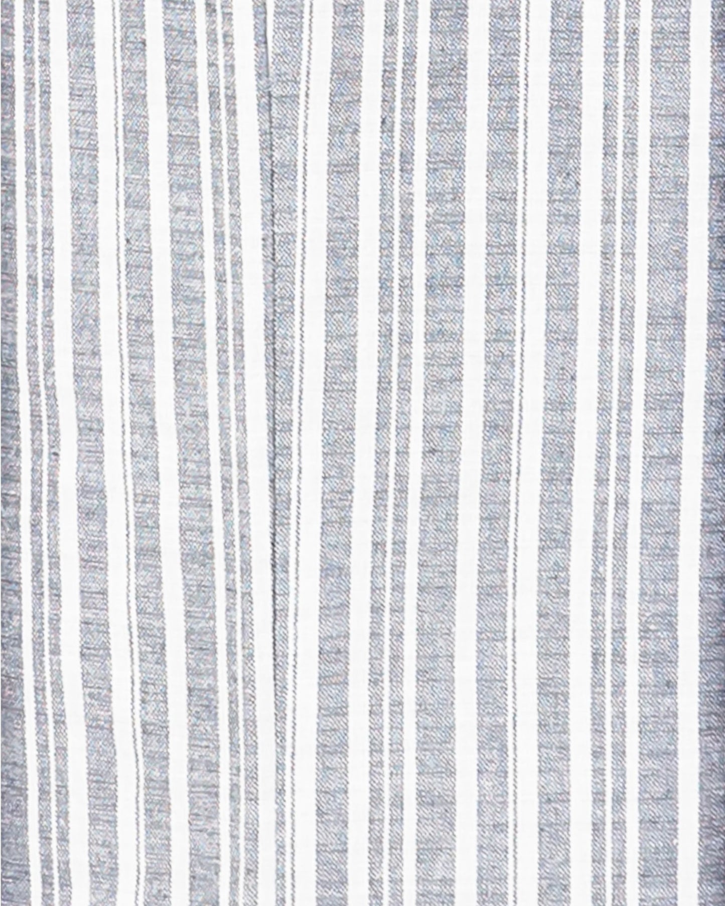 Linen Blend Striped Wide Leg Pants (Navy and Ivory)