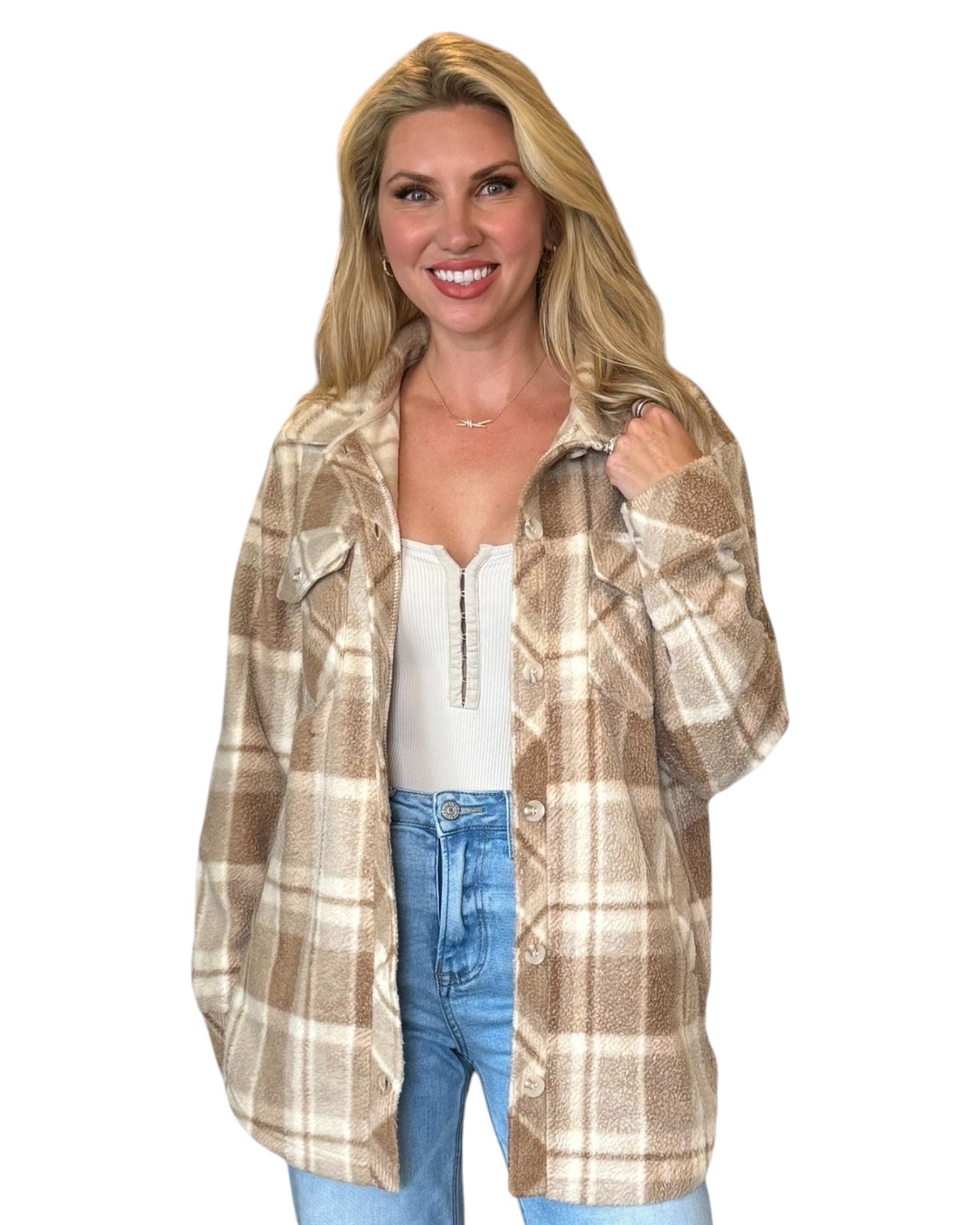 Maplewood Cozy Plaid Shirt Jacket