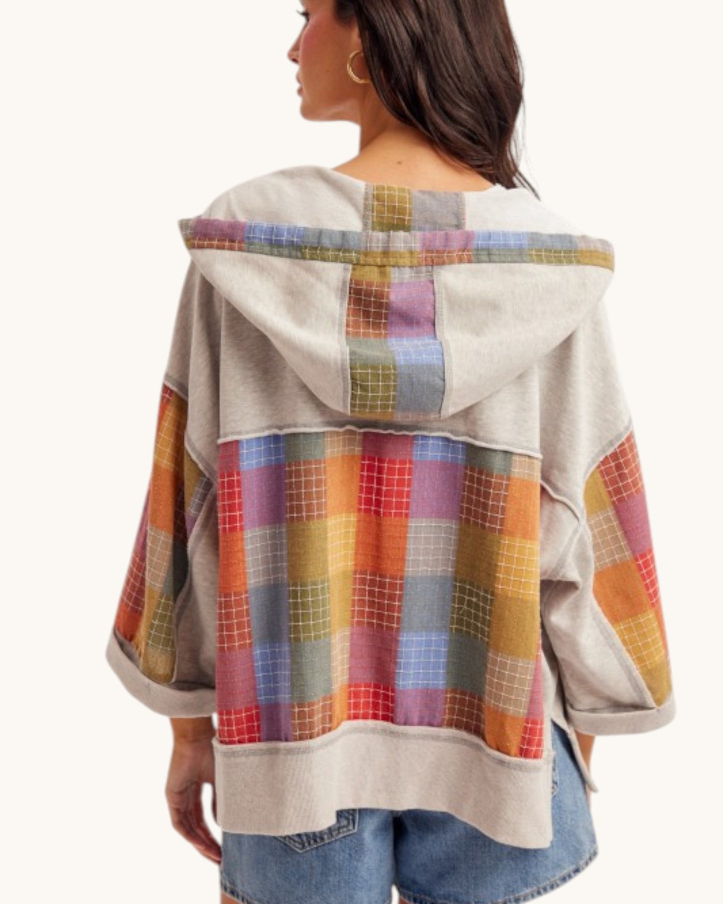 Festival Plaid Zip Hoodie