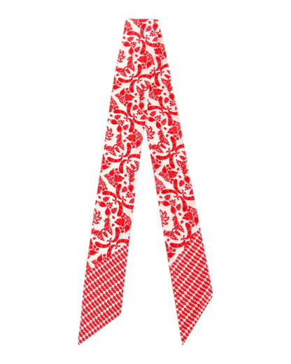 Slim Printed Skinny Ribbon Scarf (Multiple Prints/Colors)
