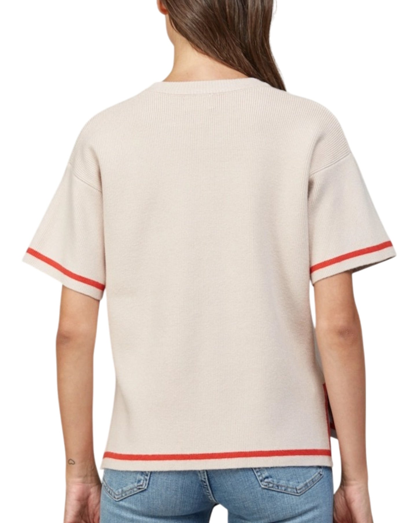 Redline Beige Short Sleeve Top