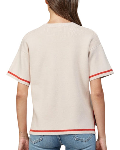 Redline Beige Short Sleeve Top
