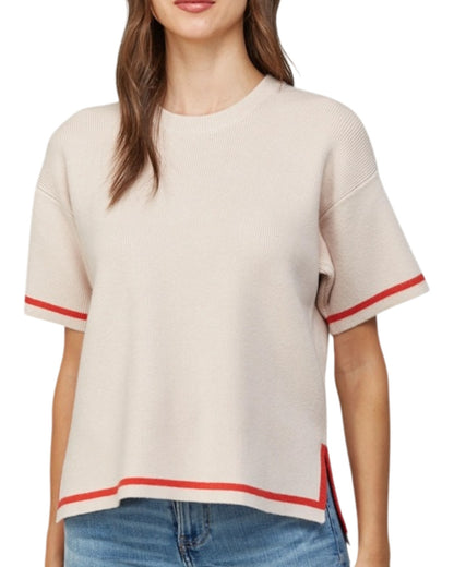 Redline Beige Short Sleeve Top