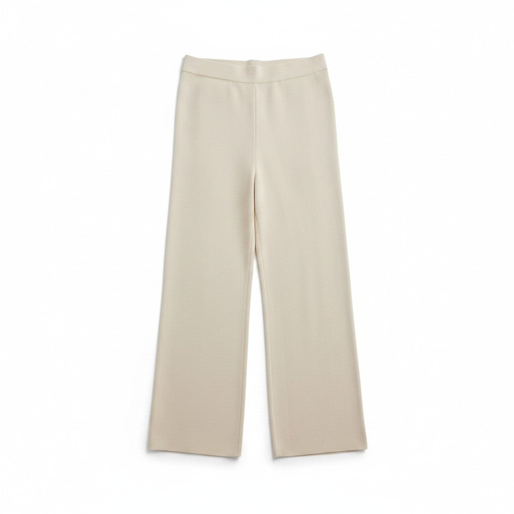 Beige pants on a white background.