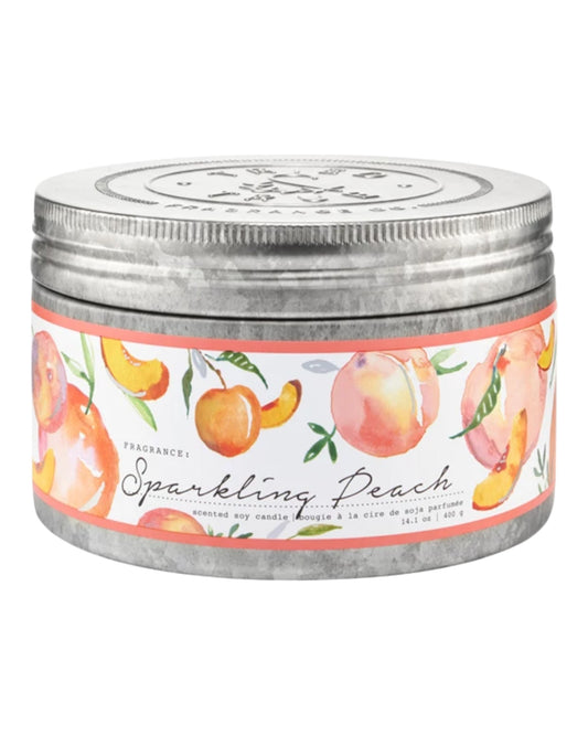 Sparkling Peach Large 14oz Soy Candle