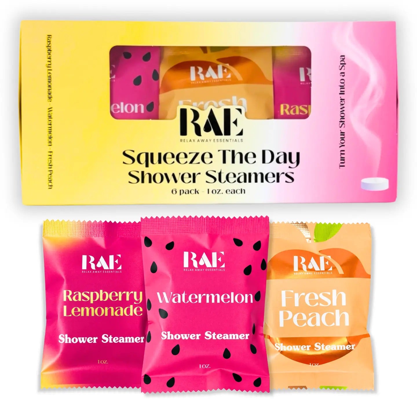 Squeeze the Day 6-Pack Shower Steamers Gift Box
