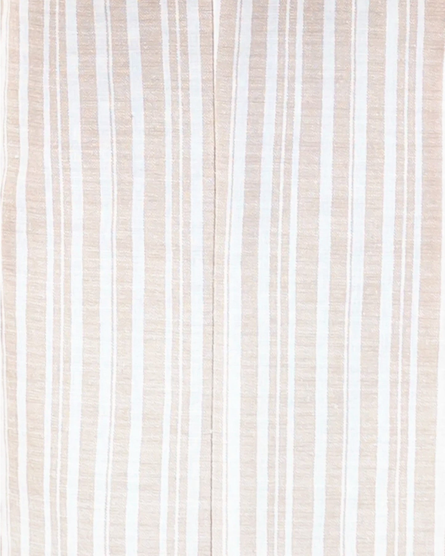 Linen Blend Striped Wide Leg Pants (Taupe and Ivory)