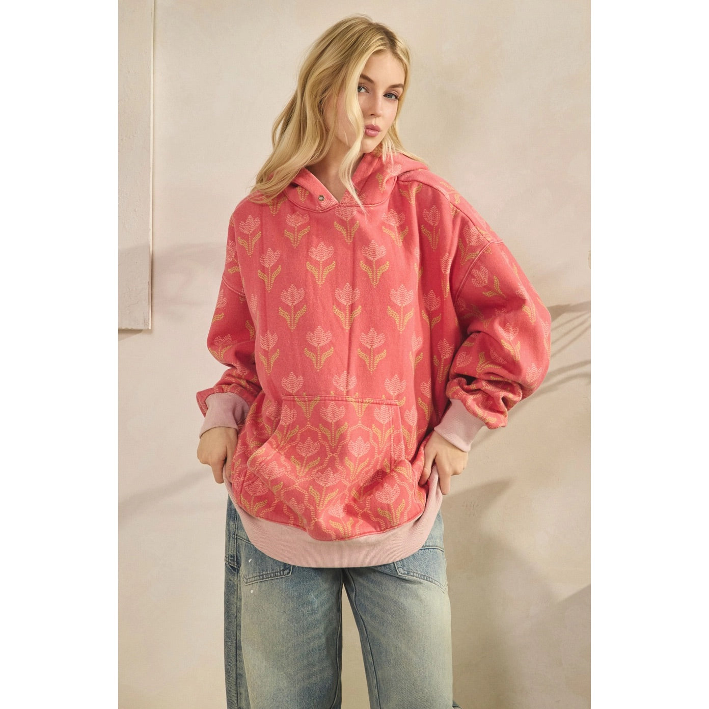 Totally Tulip Vintage Wash Hoodie