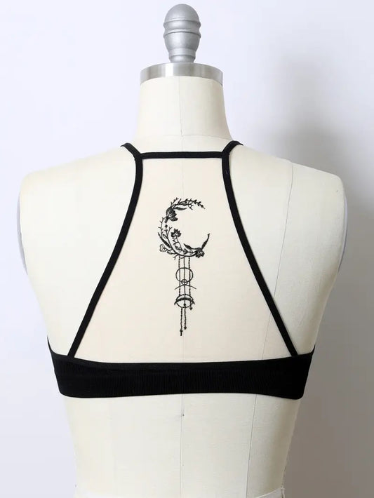 Crescent Moon Mesh Bralette