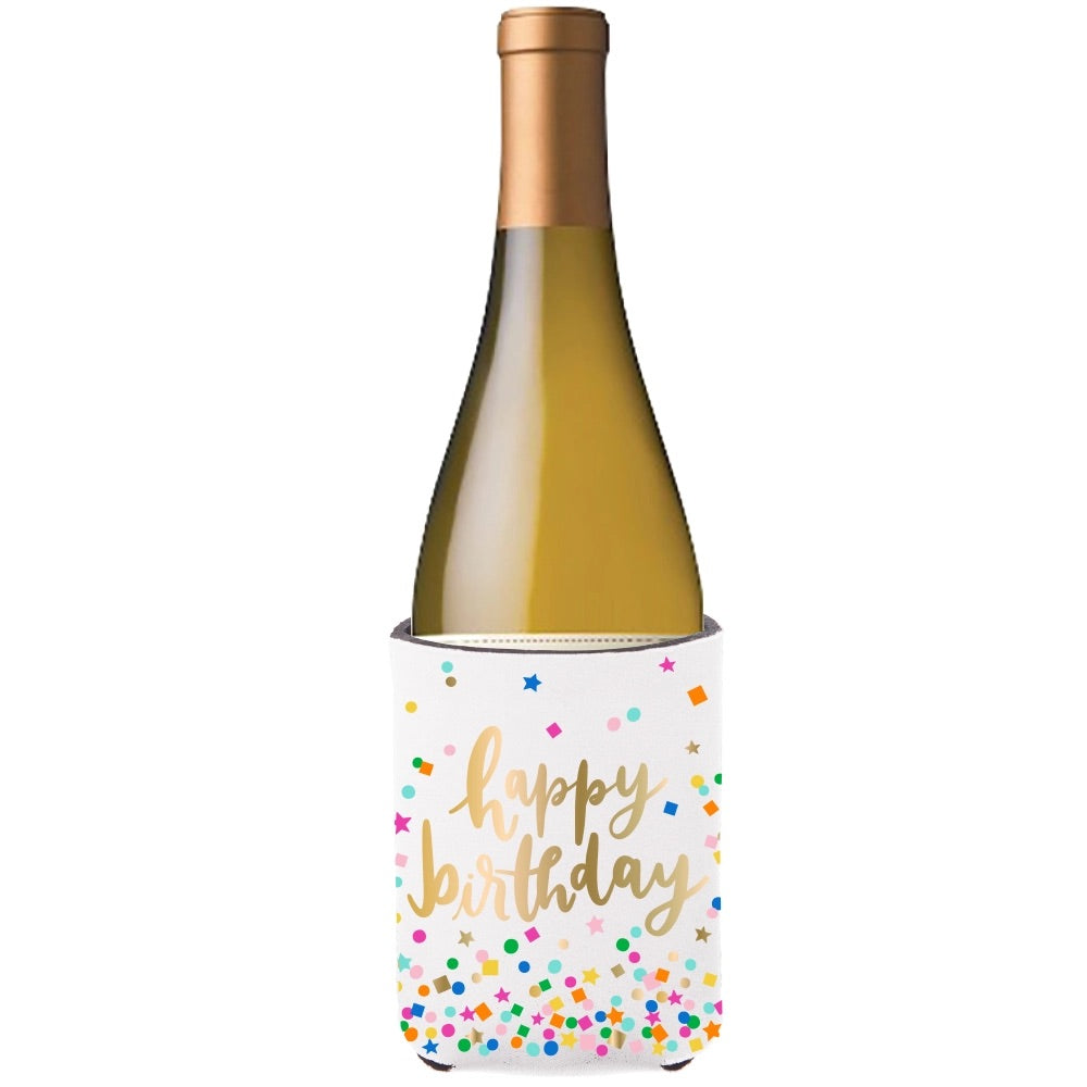 Happy Birthday Wine Bottle Koozie